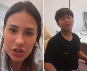 Imagem ilustrativa da imagem Simone Mendes detalha como é o tratamento médico de crescimento do filho Henry