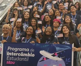 Imagem ilustrativa da imagem Último grupo de estudantes do programa de intercâmbio do ES embarca para os EUA