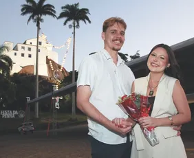 Imagem ilustrativa da imagem Um pedido de casamento muito especial durante a Romaria dos Homens