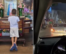 Imagem ilustrativa da imagem VÍDEO | Menino de 7 anos vence o câncer e é recebido por carreata no ES