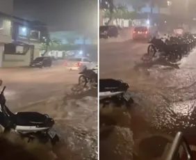 Imagem ilustrativa da imagem VÍDEO | Temporal causa estragos em cidades do Sul do ES