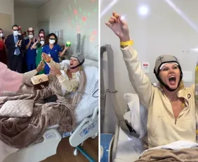 Imagem ilustrativa da imagem Val Marchiori faz última quimioterapia e celebra: 'gratidão a Deus'