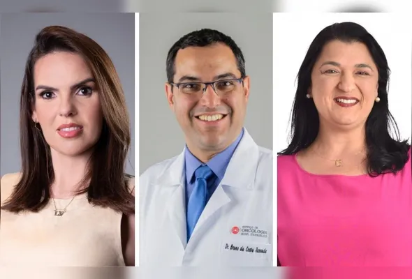 Lorena Vasques, Dr. Bruno Resende e Renata Fiório