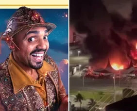 Imagem ilustrativa da imagem Circo de Tirullipa pega fogo em Natal e humorista lamenta pelas redes sociais