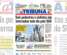 Imagem ilustrativa da imagem Confira os destaques do jornal A Tribuna desta quarta-feira