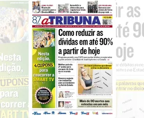 Imagem ilustrativa da imagem Confira os destaques do jornal A Tribuna desta terça-feira