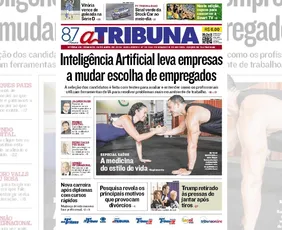 Imagem ilustrativa da imagem Confira os destaques do jornal A Tribuna deste domingo