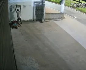 Imagem ilustrativa da imagem Homem é atacado na cabeça com placa de concreto na Serra