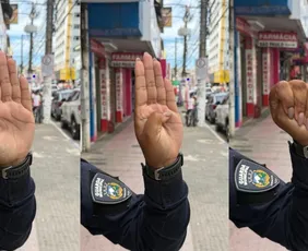 Imagem ilustrativa da imagem Homem é preso após companheira fazer sinal universal de socorro para guardas no ES