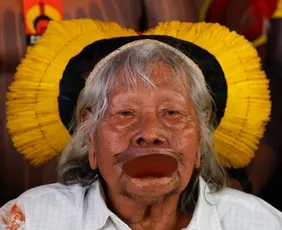 Imagem ilustrativa da imagem Internado em UTI, cacique Raoni tem melhora do estado de saúde