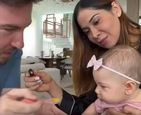 Imagem ilustrativa da imagem Maíra Cardi pede orações para filha de 6 meses; saiba o que Eloah tem