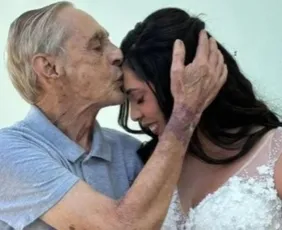 Imagem ilustrativa da imagem Morre paciente que recebeu visita da filha vestida de noiva em hospital no ES