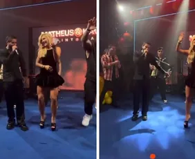 Imagem ilustrativa da imagem Ao lado de Virginia, Zé Felipe canta música romântica escrita para a ex-mulher