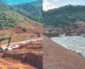 Imagem ilustrativa da imagem Avançam as obras da nova Barragem dos Imigrantes