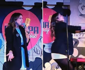 Imagem ilustrativa da imagem Comediante é agredida com cadeirada durante show de stand-up em Florianópolis