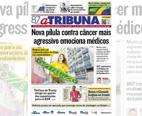 Imagem ilustrativa da imagem Confira os destaques do jornal A Tribuna desta quarta-feira