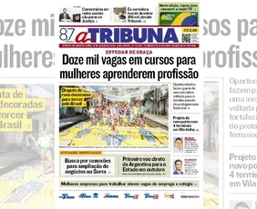 Imagem ilustrativa da imagem Confira os destaques do jornal A Tribuna desta quarta-feira