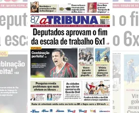 Imagem ilustrativa da imagem Confira os destaques do jornal A Tribuna desta quinta-feira