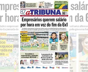Imagem ilustrativa da imagem Confira os destaques do jornal A Tribuna desta sexta-feira