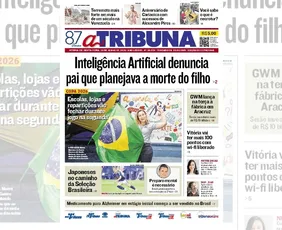 Imagem ilustrativa da imagem Confira os destaques do jornal A Tribuna desta sexta