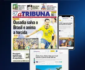 Imagem ilustrativa da imagem Confira os destaques do jornal A Tribuna desta terça-feira