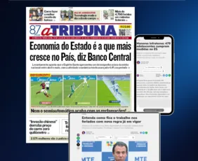Imagem ilustrativa da imagem Confira os destaques do jornal A Tribuna desta terça-feira