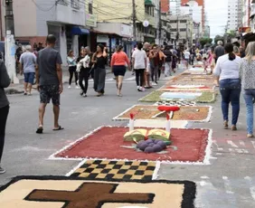 Imagem ilustrativa da imagem Corpus Christi: veja ruas interditadas para montagem de tapetes em Vila Velha