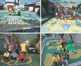 Imagem ilustrativa da imagem Disputa de ruas decoradas para torcer pelo Brasil
