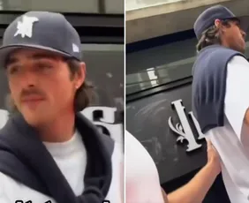 Imagem ilustrativa da imagem Jacob Elordi se irrita com fã insistente: 'Não toque em mim, mano'