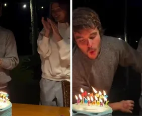 Imagem ilustrativa da imagem João Lucas nega gravidez de Sasha Meneghel após gesto em festa de aniversário