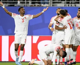 Imagem ilustrativa da imagem Jordânia marca seu 1º gol na história das Copas, mas perde da Áustria