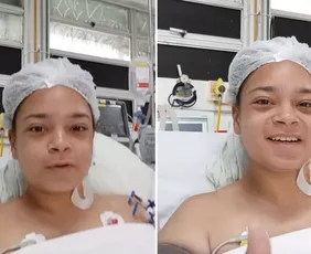 Imagem ilustrativa da imagem Jovem mordida por tubarão em PE diz que está bem: 'vai dar tudo certo'