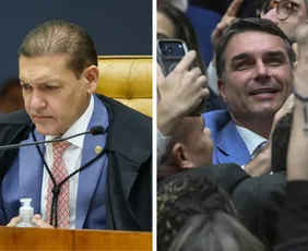 Imagem ilustrativa da imagem Kassio manda tirar do ar pesquisa que mostrou recuo de Flávio Bolsonaro