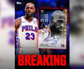 Imagem ilustrativa da imagem LeBron James surpreende e anuncia adeus da carreira no Philadelphia 76ers