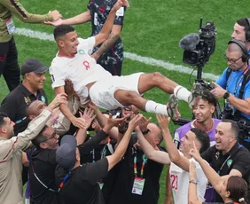 Imagem ilustrativa da imagem Marrocos vence Canadá e garante vaga nas quartas de final da Copa do Mundo