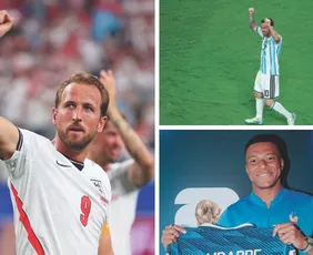 Imagem ilustrativa da imagem Messi, Mbappé e Kane: os artilheiros demolidores de recordes na Copa do Mundo