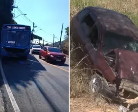 Imagem ilustrativa da imagem Motorista morre após colidir com ônibus do Transcol em Vitória