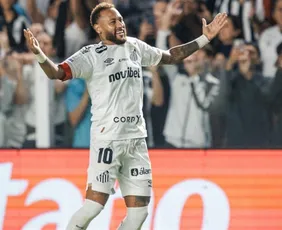 Imagem ilustrativa da imagem Neymar marca em retorno, mas Santos só empata com lanterna Chape na Vila