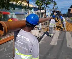 Imagem ilustrativa da imagem Obra de esgoto interdita trecho da Avenida Carlos Lindenberg até domingo