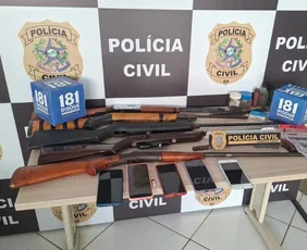 Imagem ilustrativa da imagem Operação apreende 6 armas e autua servidor da prefeitura em Ibatiba