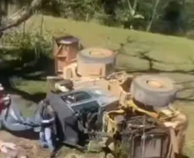 Imagem ilustrativa da imagem Operador morre em acidente com retroescavadeira em Cachoeiro de Itapemirim
