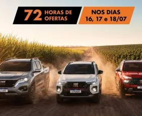 Imagem ilustrativa da imagem Podium Fiat faz Festival de Pickups com até 25% de desconto no ES e RJ