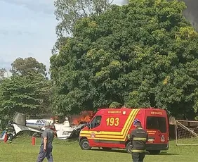 Imagem ilustrativa da imagem Queda de avião mata duas pessoas e deixa um ferido em SP
