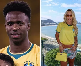 Imagem ilustrativa da imagem Vini Jr. reclama de insultos a Virgínia em jogo do Brasil: 'Respeito e carinho'