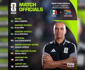 Imagem ilustrativa da imagem Wilton Pereira Sampaio é escolhido pela Fifa para apitar a abertura da Copa