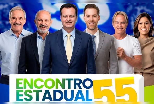 Divulgação do encontro estadual do PSD que acaba de ser cancelado