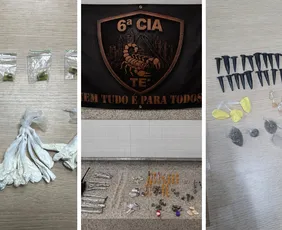Imagem ilustrativa da imagem Ações da Polícia Militar apreendem drogas em três bairros de Vitória