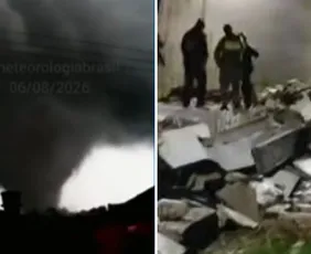 Imagem ilustrativa da imagem Defesa Civil confirma uma morte e cinco feridos após ciclone bomba no RS