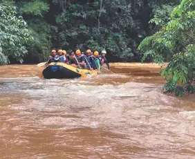 Imagem ilustrativa da imagem Diversão e adrenalina no Rio Jucu em Domingos Martins