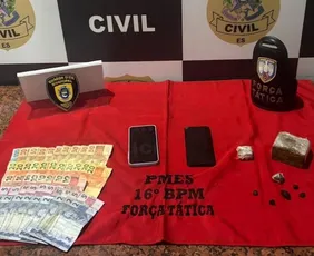 Imagem ilustrativa da imagem Homem é preso por tráfico em 6ª fase da Operação No Space em Marataízes